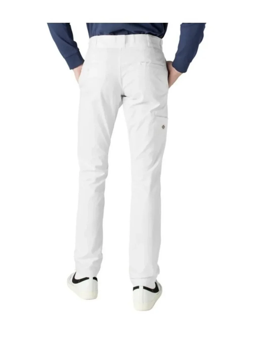 Dickies Men’ Flex Twill Work White Pants Skinny Fit With Straight Leg Size 28X32